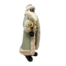 Load image into Gallery viewer, Santa with Green Fur Coat and Lantern
