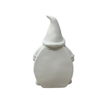 Load image into Gallery viewer, White Ceramic Light Up Gnome **Lights Up**
