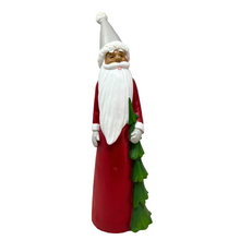 Load image into Gallery viewer, Tall Gnome with Silver Hat &amp; Christmas Tree
