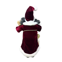 Load image into Gallery viewer, Ruby Red Coat Santa with Big Beard
