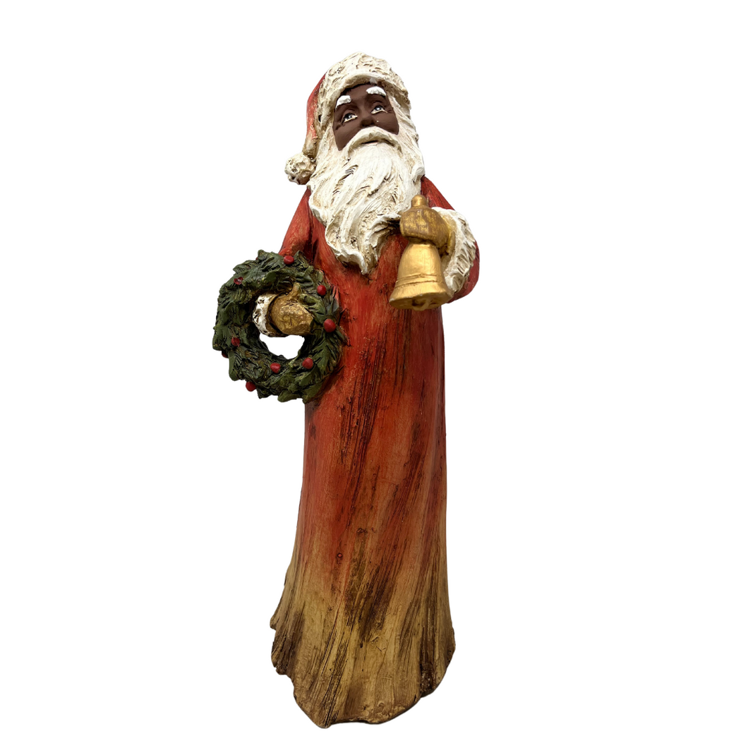 Tall Red Wooden Santa