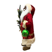 Load image into Gallery viewer, Red Suit with Green Ornament Santa
