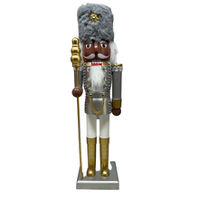 Load image into Gallery viewer, Silver &amp; Gold Nutcracker
