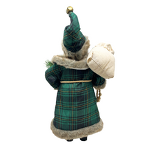 Load image into Gallery viewer, Green Plaid Coat Santa
