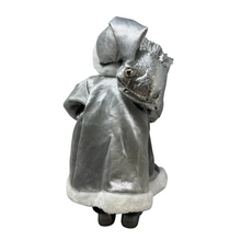 Load image into Gallery viewer, Silver/White Santa with Silver Bird Box
